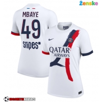 Ženske Nogometnih dresov Paris Saint-Germain Ibrahim Mbaye #49 Gostujoči 2025-26 Kratki rokavi